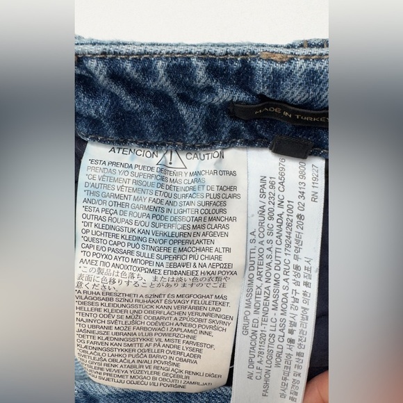 Massimo Dutti Jeans Womens‎ Light Wash Blue Denim Straight Leg Size 2 - Picture 13 of 15